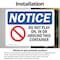 Signmission Safety Culture Sign, 10 in Width, Vinyl Decal, Rectangle OS-2PACK-NS-D-710-L-11339 - alternate 3